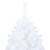  Artificial Pre-lit Christmas Tree with Ball Set White 47.2" PVC A949-3077539