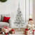  Artificial Pre-lit Christmas Tree Silver 59.1" PET A949-3397192