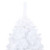  Artificial Pre-lit Christmas Tree with Ball Set White 59.1" PVC A949-3077540