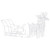  Reindeers & Sleigh Christmas Decoration 160 LEDs 51.2" Acrylic A949-328522
