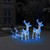  Reindeers & Sleigh Christmas Decoration 160 LEDs 51.2" Acrylic A949-328520