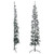  Slim Artificial Half Christmas Tree with Flocked Snow 7 ft A949-344607