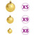  Artificial Pre-lit Christmas Tree with Ball Set 70.9" 564 Branches A949-3077489
