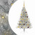  Artificial Pre-lit Christmas Tree Silver 59.06 in PET A949-3397190
