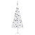  Corner Artificial Christmas Tree LEDs&Ball Set White 59.1" PVC A949-3077968