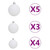 Artificial Pre-lit Christmas Tree with Ball Set 59.1" 380 Branches A949-3077665