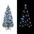 Pre-lit Christmas Tree Green and White 5 ft Fiber Optic A949-329028