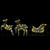 Reindeer & Sleigh Christmas Decoration 60 LEDs Outdoor Gold A949-289977