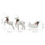 Reindeer & Sleigh Christmas Decoration 60 LEDs Outdoor Gold A949-289977
