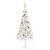 Corner Artificial Christmas Tree LEDs&Ball Set White 59.1" PVC A949-3077948