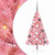 Artificial Pre-lit Christmas Tree with 150 LEDs Pink 47.2" PVC A949-3397049