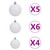 Artificial Christmas Tree 150 LEDs&Ball Set&Flocked Snow 47.2 A949-3210099