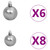 Artificial Christmas Tree 150 LEDs&Ball Set&Flocked Snow 47.2 A949-3210099