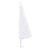 Corner Artificial Christmas Tree LEDs&Ball Set White 82.7" PVC A949-3077960