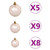 Corner Artificial Christmas Tree LEDs&Ball Set White 82.7" PVC A949-3077960