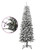 Artificial Slim Christmas Tree with Flocked Snow 5 ft PVC&PE A949-345194