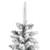 Artificial Slim Christmas Tree with Flocked Snow 5 ft PVC&PE A949-345194