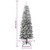 Artificial Slim Christmas Tree with Flocked Snow 5 ft PVC&PE A949-345194