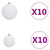 Artificial Christmas Tree 300 LEDs&Ball Set&Flocked Snow 82.7 A949-3210162