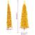 Slim Artificial Half Christmas Tree with Stand Gold 6 ft A949-344591