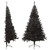 Artificial Half Christmas Tree with Stand Black 8 ft PVC A949-344679