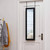 2-in-1 Black Wall or Door Mounted Jewelry Organizer Full Length Mirror Q280-BLARJWST849428563