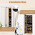 2-in-1 Door/Wall Mounted Jewelry Armoire Full Length Mirror in Brown Wood Finish Q280-GWDMJAB119546287923