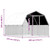 Dog Cage with Roof and Door Silver Galvanized Steel A949-3294909