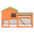 Rabbit Hutch Brown 73"x23.8"x43.1" Solid Wood Pine A949-172276