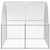 Outdoor Chicken Coop 9.8'x13.1'x6.6'Galvanized Steel A949-3095464