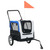 2-in-1 Pet Bike Trailer & Jogging Stroller Gray and Blue A949-91763