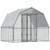 Chicken Cage with Roof and Door Silver Galvanized Steel A949-3294910