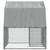 Chicken Cage with Roof and Door Silver Galvanized Steel A949-3294910