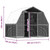Chicken Cage with Roof and Door Silver Galvanized Steel A949-3294910