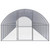 Outdoor Chicken Coop 9.8'x52.5'x6.6'Galvanized Steel A949-3095469