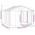 Dog House Anthracite 45.9"x40.6"x32.1" Galvanized Steel A949-171540