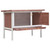 Outdoor Rabbit Hutch 1 Layer Brown Wood A949-170829
