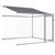 Dog Cage with Roof and Doors Gray 13.1'x6.6'x6.6'Galvanized Steel A949-3209563