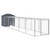 Chicken Cage with Run Anthracite 46.1"x239.8"x48.4" Galvanized Steel A949-3189070