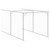 Dog House with Roof Light Gray 46.1"x159.4"x48.4" Galvanized Steel A949-3189064