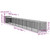 Dog House with Run Light Gray 43.3"x400.4"x43.3" Galvanized Steel A949-3189087