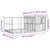 Aviary with Extension Silver 195.7"x119.3"x85" Steel A949-3214263
