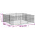 Dog Playpen Black Galvanized Steel Large Heavy Duty Dog Playpen A949-3209554