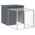 Chicken Cage with Run Anthracite 43.3"x400.4"x43.3" Galvanized Steel A949-3189092
