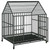 Dog Cage Black Galvanized steel Large Dog Cage Rectangular A949-172208