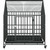 Dog Cage Black Galvanized steel Large Dog Cage Rectangular A949-172208