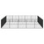 Dog Playpen Black Galvanized steel Large Durable Dog Playpen A949-3209556
