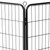 Dog Playpen 12 Panels Steel 31.5"x23.6" Black A949-170573