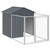 Dog House with Roof Anthracite 46.1"x159.4"x48.4" Galvanized Steel A949-3189059