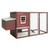 Outdoor Chicken Cage Hen House with 1 Egg Cage Brown Wood A949-170847